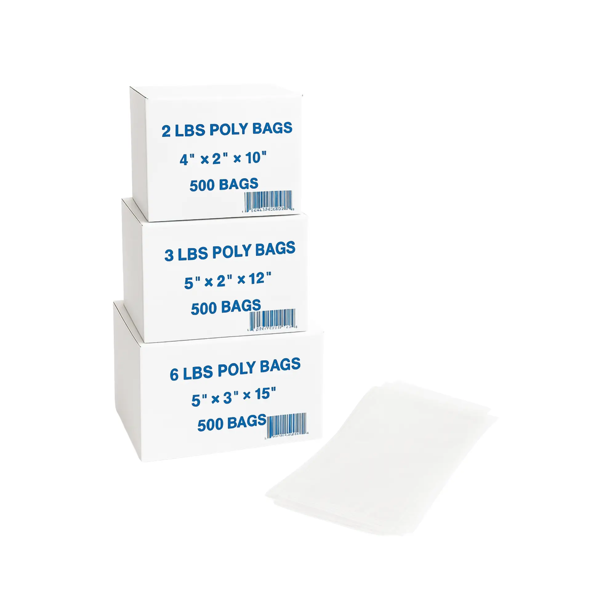 Clear pound and portion bags for food prep and deli applications.