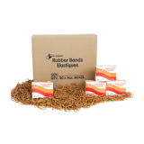 Stationery rubber bands for office, school, and retail packaging